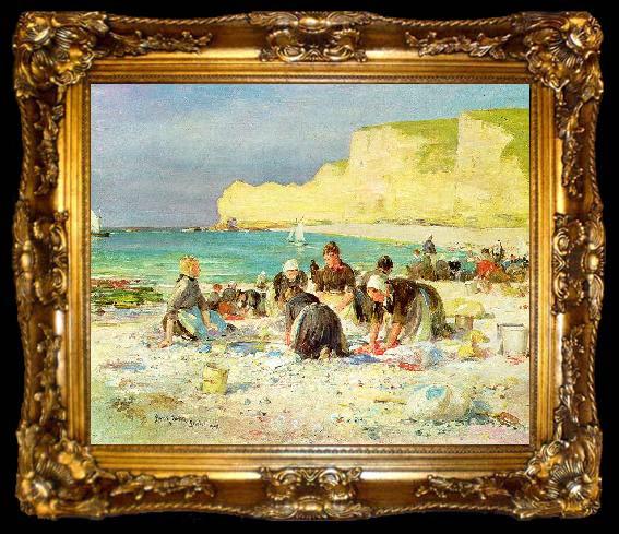 framed  Henry Bacon Etretat,, ta009-2